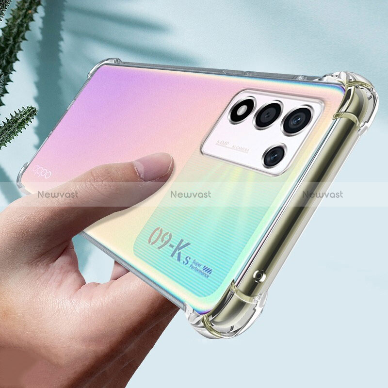 Ultra-thin Transparent TPU Soft Case T04 for Realme Q3s 5G Clear