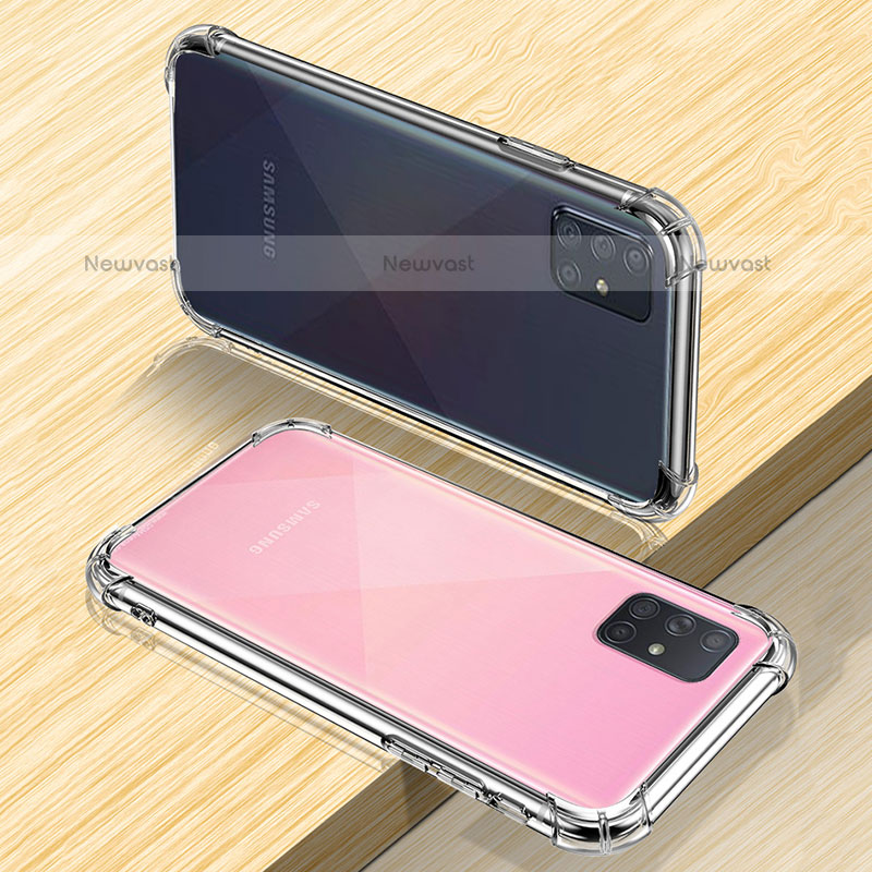 Ultra-thin Transparent TPU Soft Case T04 for Samsung Galaxy A71 4G A715 Clear