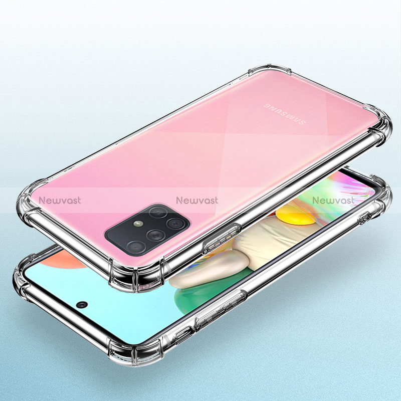 Ultra-thin Transparent TPU Soft Case T04 for Samsung Galaxy A71 5G Clear