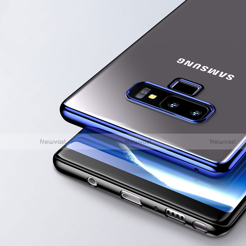 Ultra-thin Transparent TPU Soft Case T04 for Samsung Galaxy Note 9 Blue