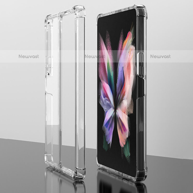 Ultra-thin Transparent TPU Soft Case T04 for Samsung Galaxy Z Fold3 5G Clear