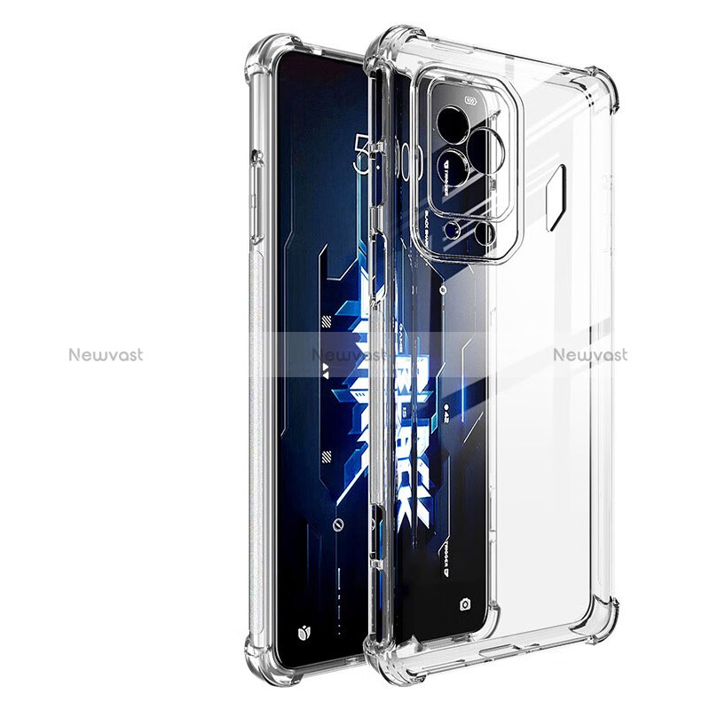 Ultra-thin Transparent TPU Soft Case T04 for Xiaomi Black Shark 5 5G Clear