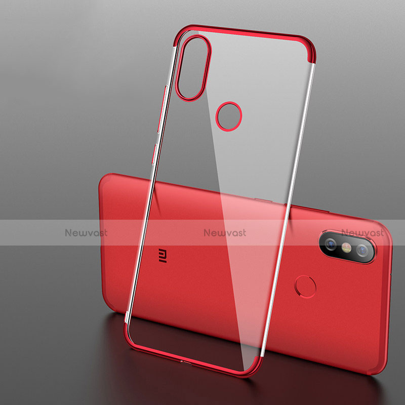 Ultra-thin Transparent TPU Soft Case T04 for Xiaomi Mi 6X Red