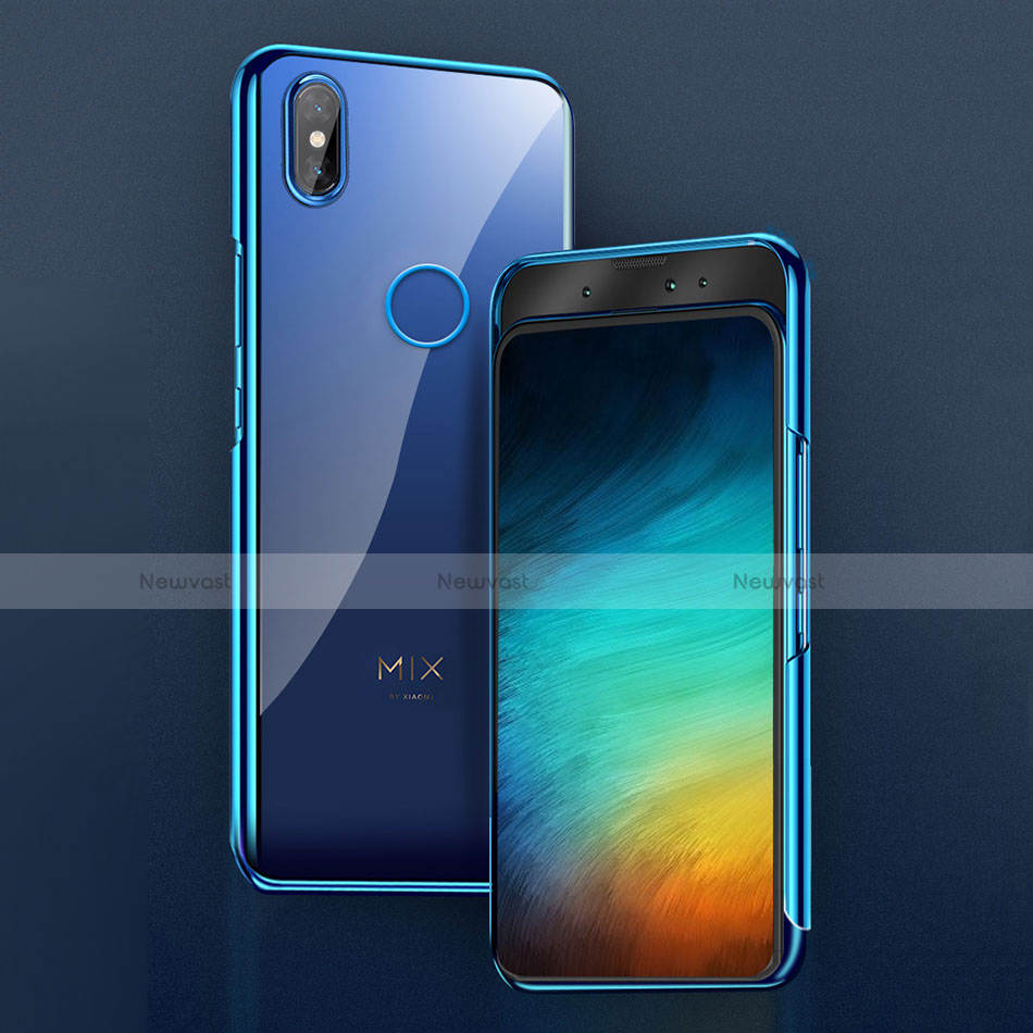 Ultra-thin Transparent TPU Soft Case T04 for Xiaomi Mi Mix 3 Blue