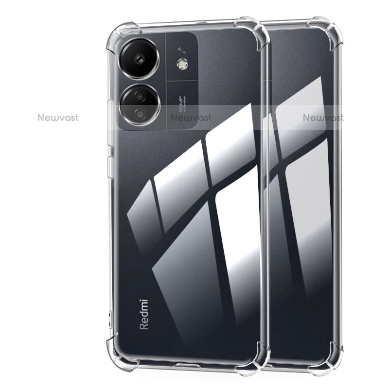 Ultra-thin Transparent TPU Soft Case T04 for Xiaomi Poco C65 Clear