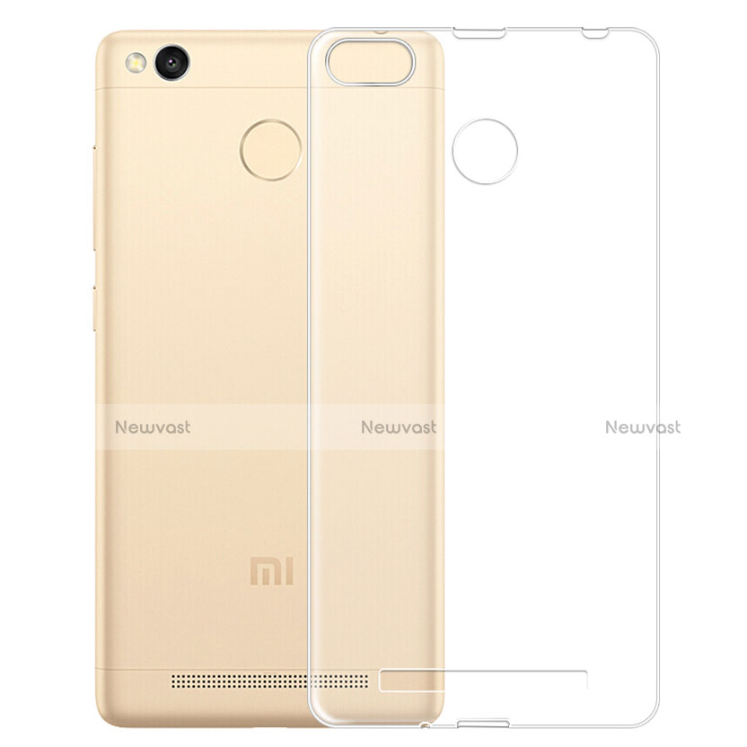 Ultra-thin Transparent TPU Soft Case T04 for Xiaomi Redmi 3S Clear