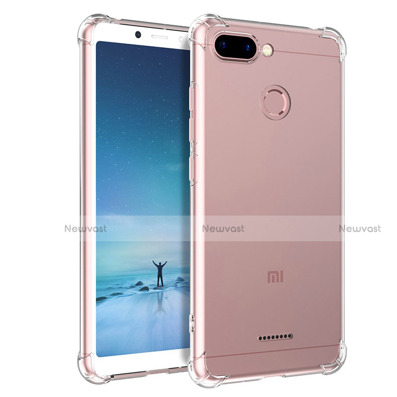 Ultra-thin Transparent TPU Soft Case T04 for Xiaomi Redmi 6 Clear