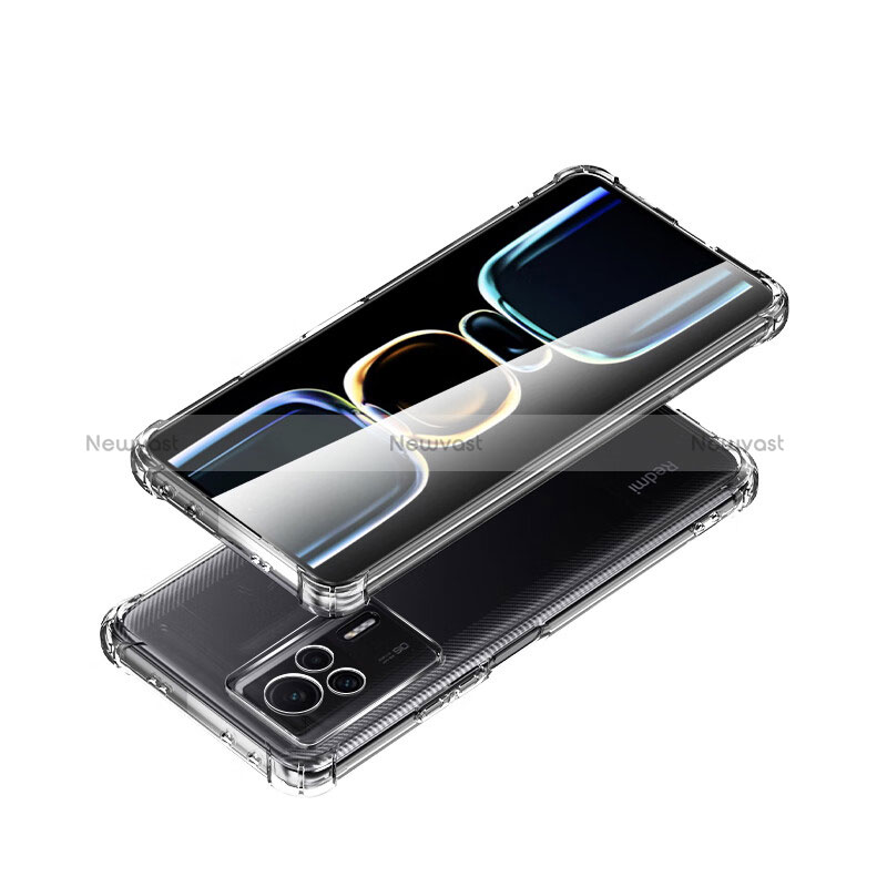 Ultra-thin Transparent TPU Soft Case T04 for Xiaomi Redmi K60E 5G Clear