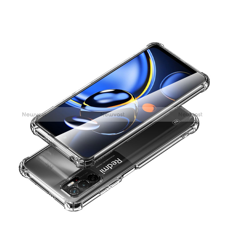 Ultra-thin Transparent TPU Soft Case T04 for Xiaomi Redmi Note 10T 5G Clear