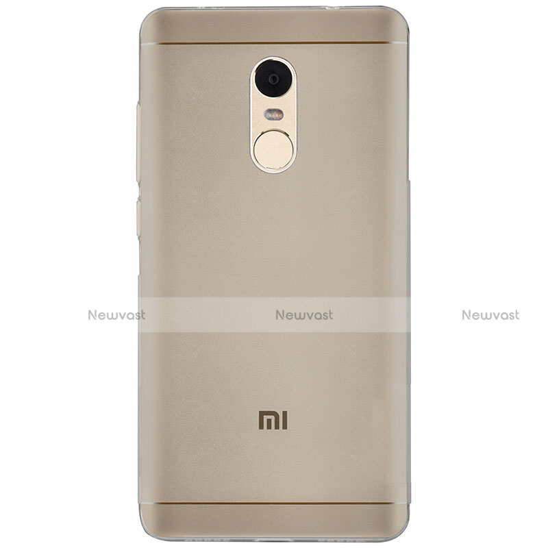 Ultra-thin Transparent TPU Soft Case T04 for Xiaomi Redmi Note 4 Standard Edition Gray