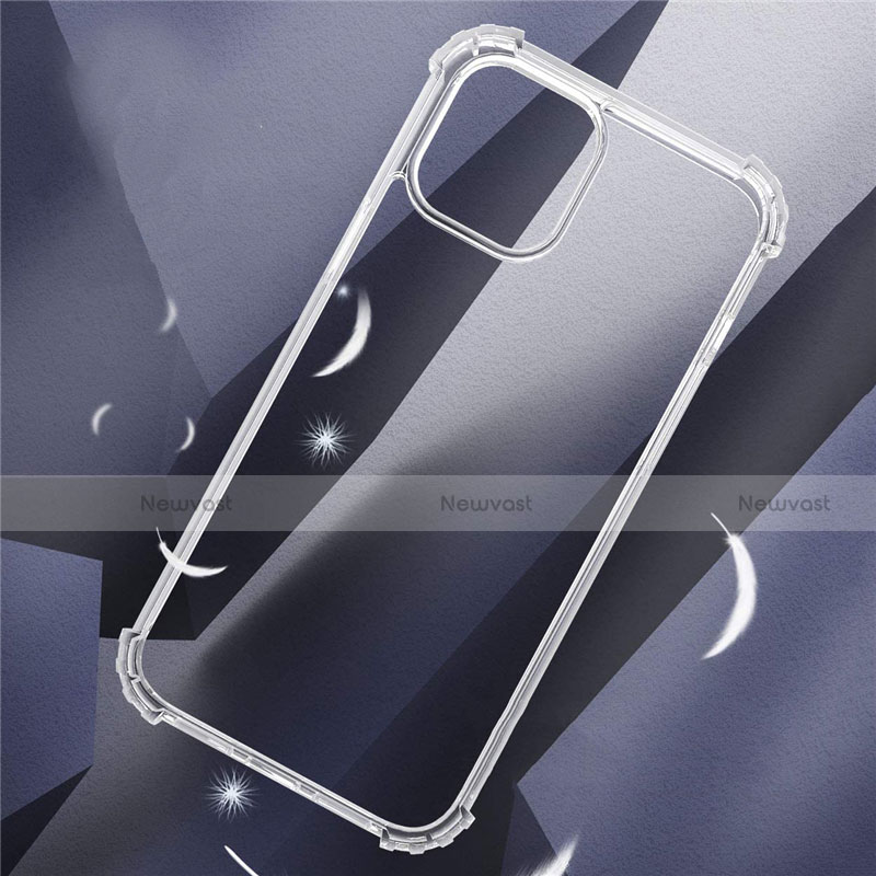 Ultra-thin Transparent TPU Soft Case T05 for Apple iPhone 12 Clear