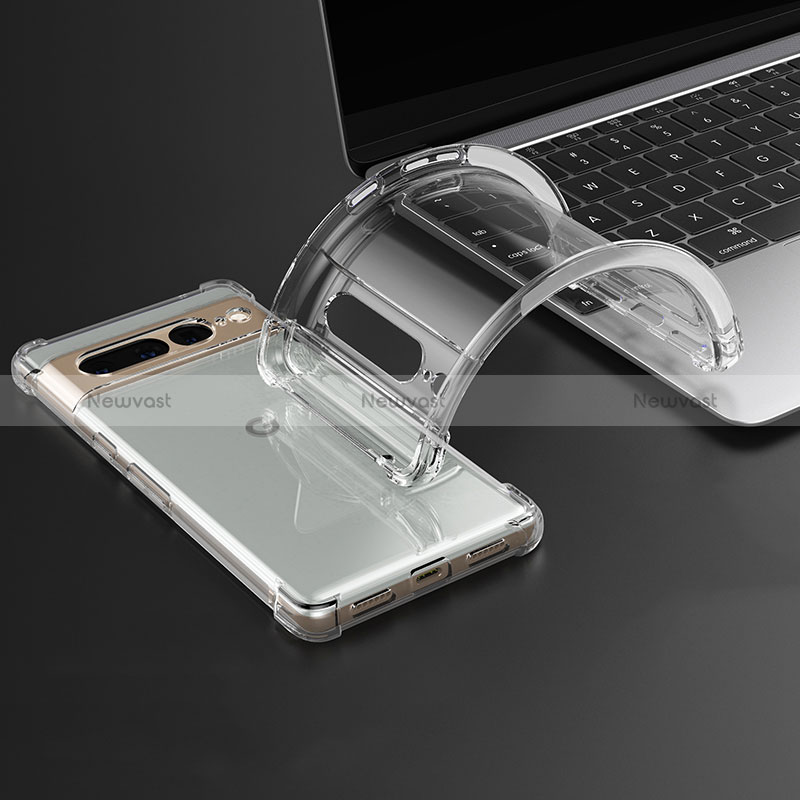 Ultra-thin Transparent TPU Soft Case T05 for Google Pixel 7 Pro 5G Clear