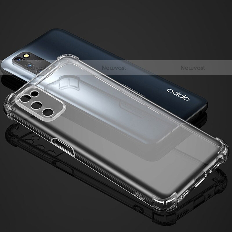 Ultra-thin Transparent TPU Soft Case T05 for Oppo A55 5G Clear