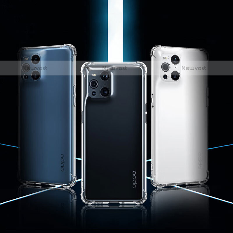 Ultra-thin Transparent TPU Soft Case T05 for Oppo Find X3 Pro 5G Clear