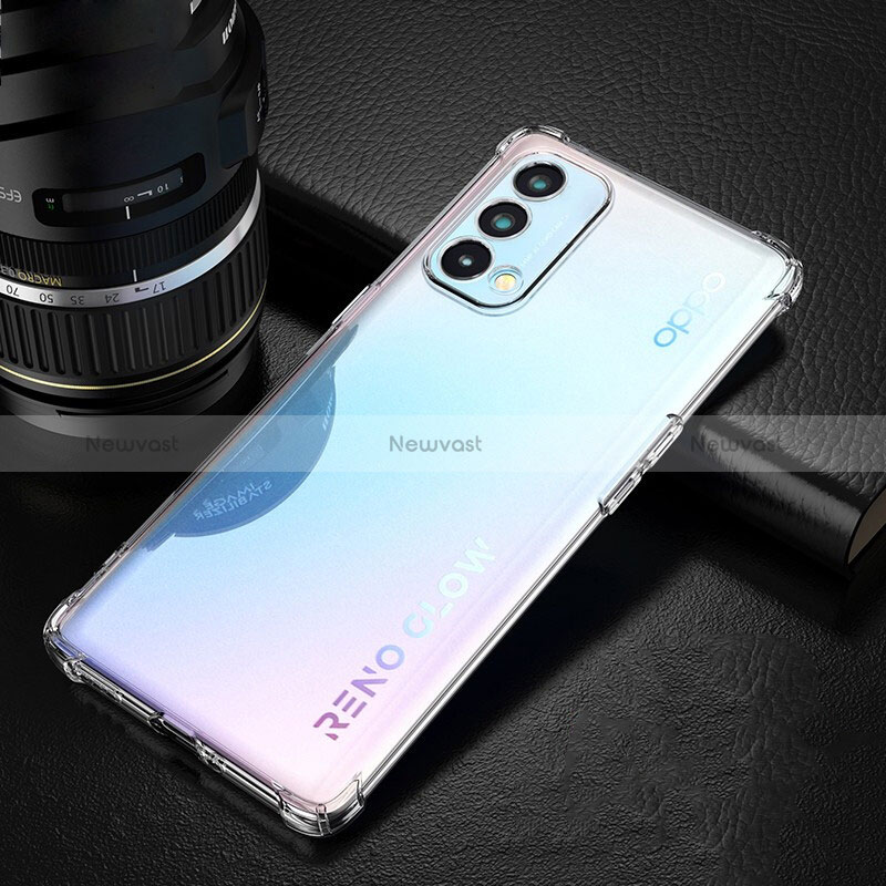 Ultra-thin Transparent TPU Soft Case T05 for Oppo K9 5G Clear