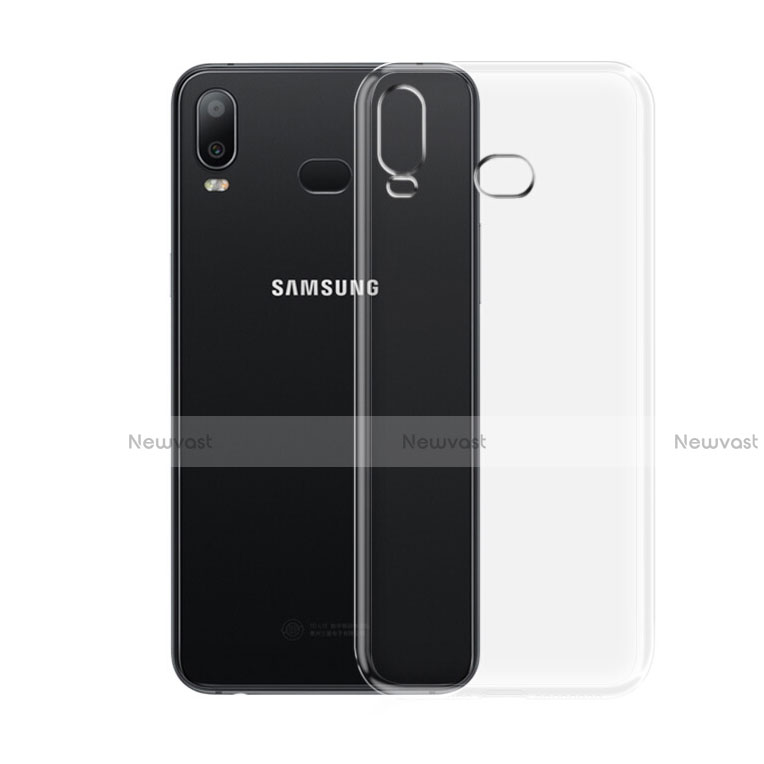 Ultra-thin Transparent TPU Soft Case T05 for Samsung Galaxy A6s Clear