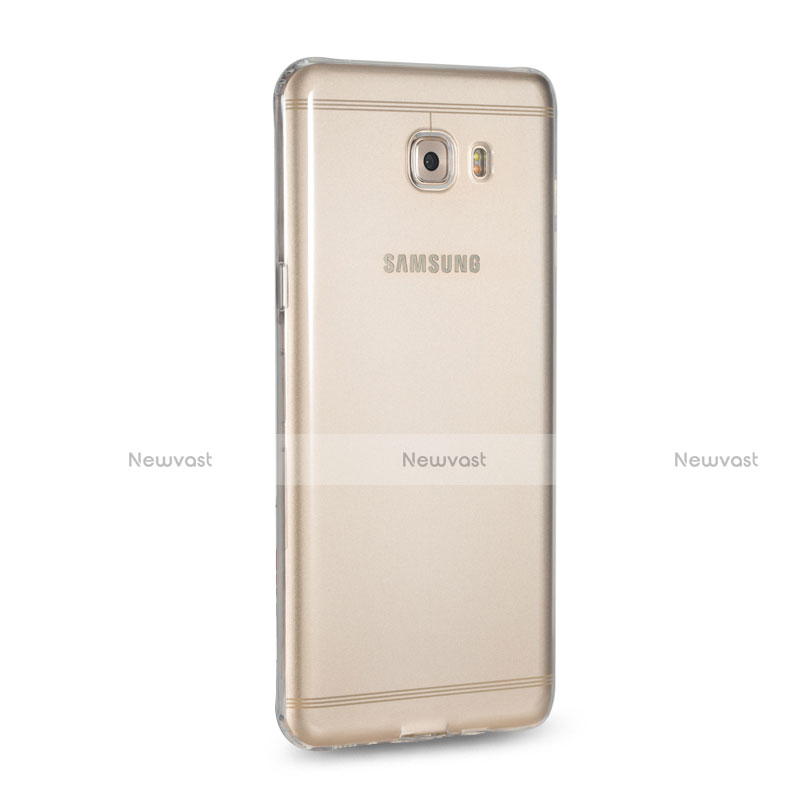 Ultra-thin Transparent TPU Soft Case T05 for Samsung Galaxy C9 Pro C9000 Clear