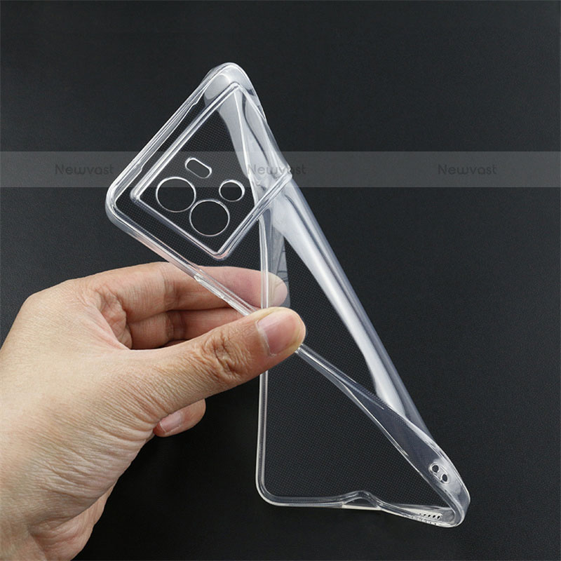 Ultra-thin Transparent TPU Soft Case T05 for Vivo iQOO 9 Pro 5G Clear