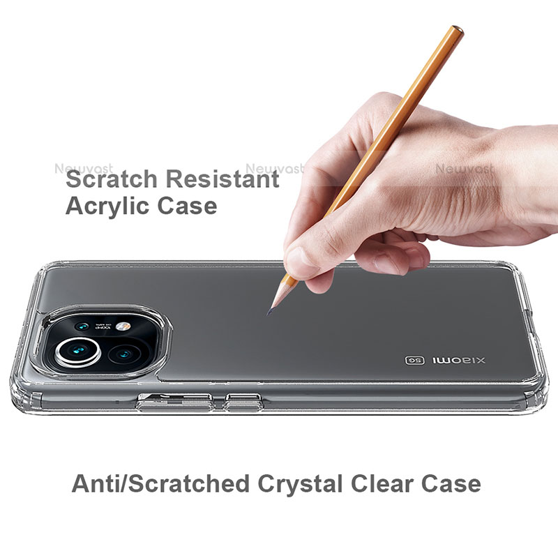 Ultra-thin Transparent TPU Soft Case T05 for Xiaomi Mi 11 Lite 4G Clear