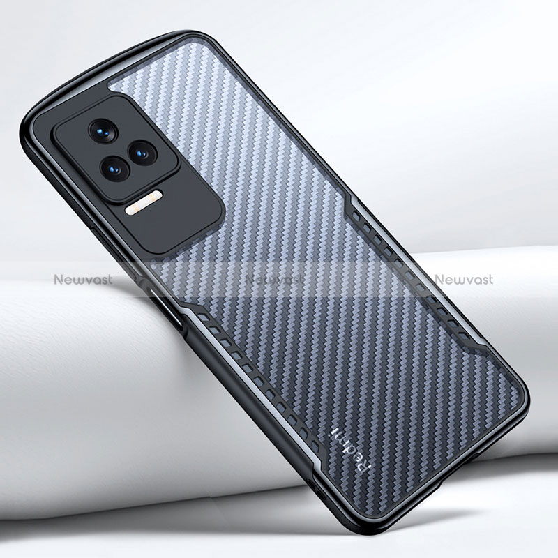 Ultra-thin Transparent TPU Soft Case T05 for Xiaomi Poco F4 5G Black