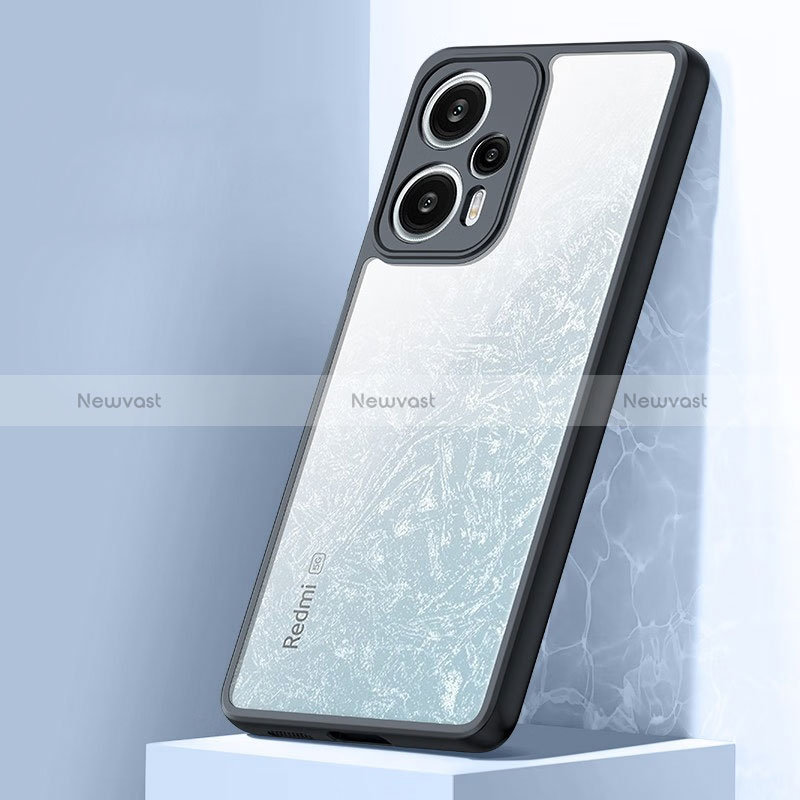 Ultra-thin Transparent TPU Soft Case T05 for Xiaomi Poco F5 5G Black