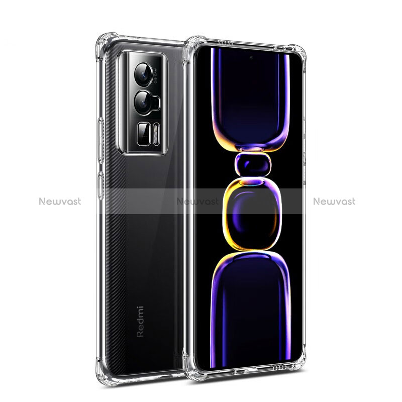 Ultra-thin Transparent TPU Soft Case T05 for Xiaomi Poco F5 Pro 5G Clear