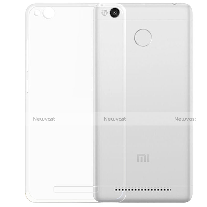 Ultra-thin Transparent TPU Soft Case T05 for Xiaomi Redmi 3 High Edition Clear