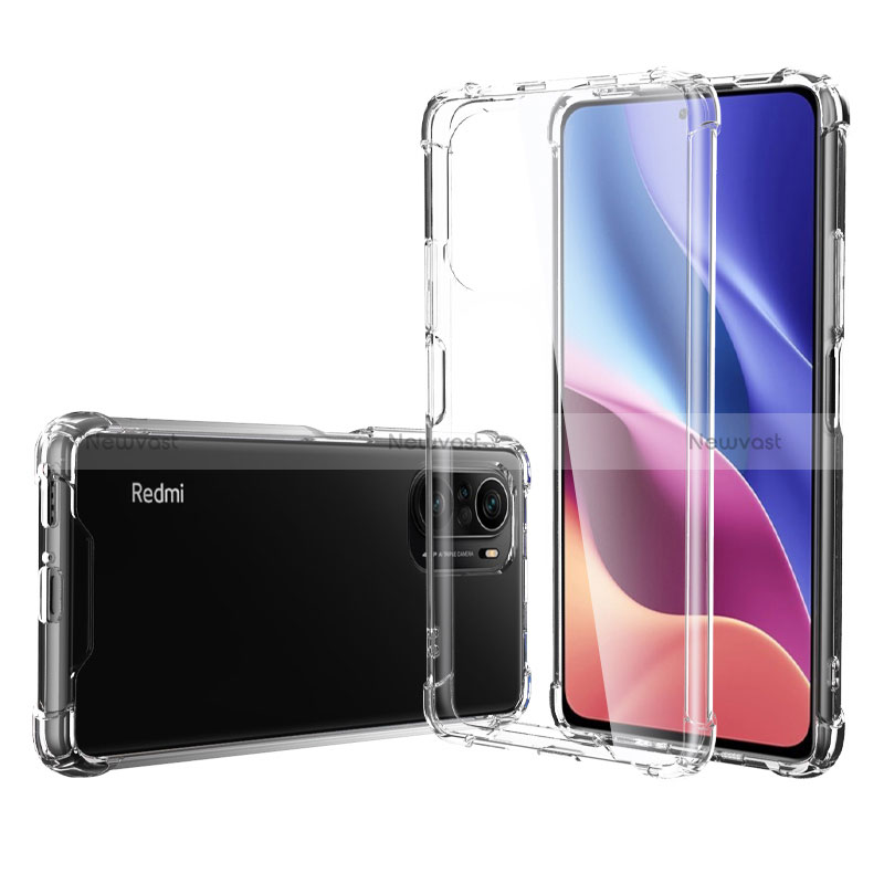 Ultra-thin Transparent TPU Soft Case T05 for Xiaomi Redmi K40 Pro 5G Clear