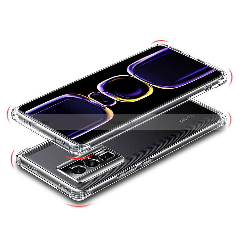 Ultra-thin Transparent TPU Soft Case T05 for Xiaomi Redmi K60 Pro 5G Clear