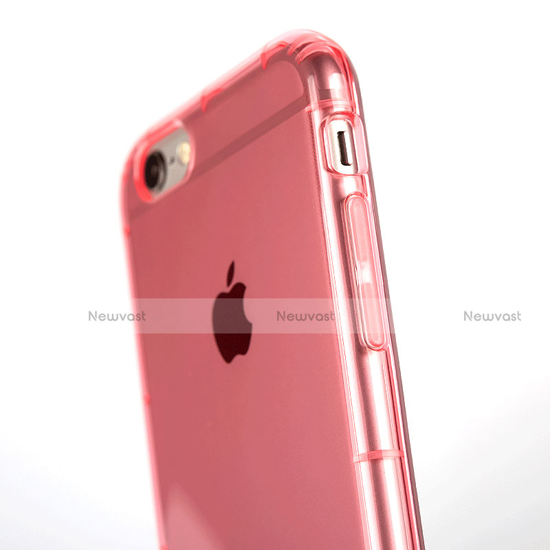 Ultra-thin Transparent TPU Soft Case T06 for Apple iPhone 6 Pink