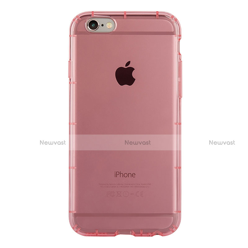 Ultra-thin Transparent TPU Soft Case T06 for Apple iPhone 6 Pink