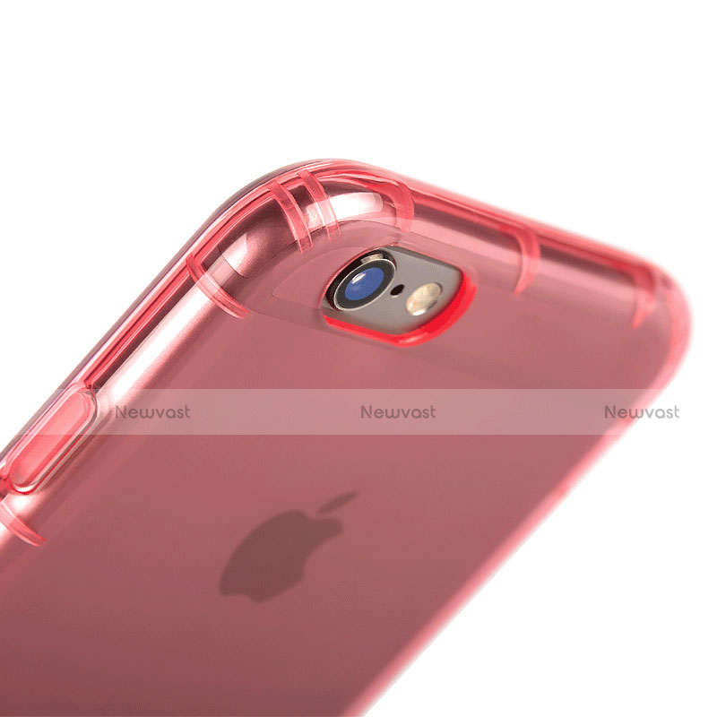 Ultra-thin Transparent TPU Soft Case T06 for Apple iPhone 6 Pink