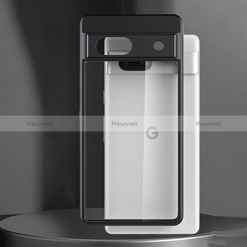 Ultra-thin Transparent TPU Soft Case T06 for Google Pixel 7a 5G Black