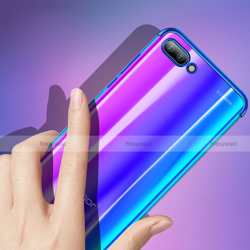 Ultra-thin Transparent TPU Soft Case T06 for Huawei Honor 10 Blue