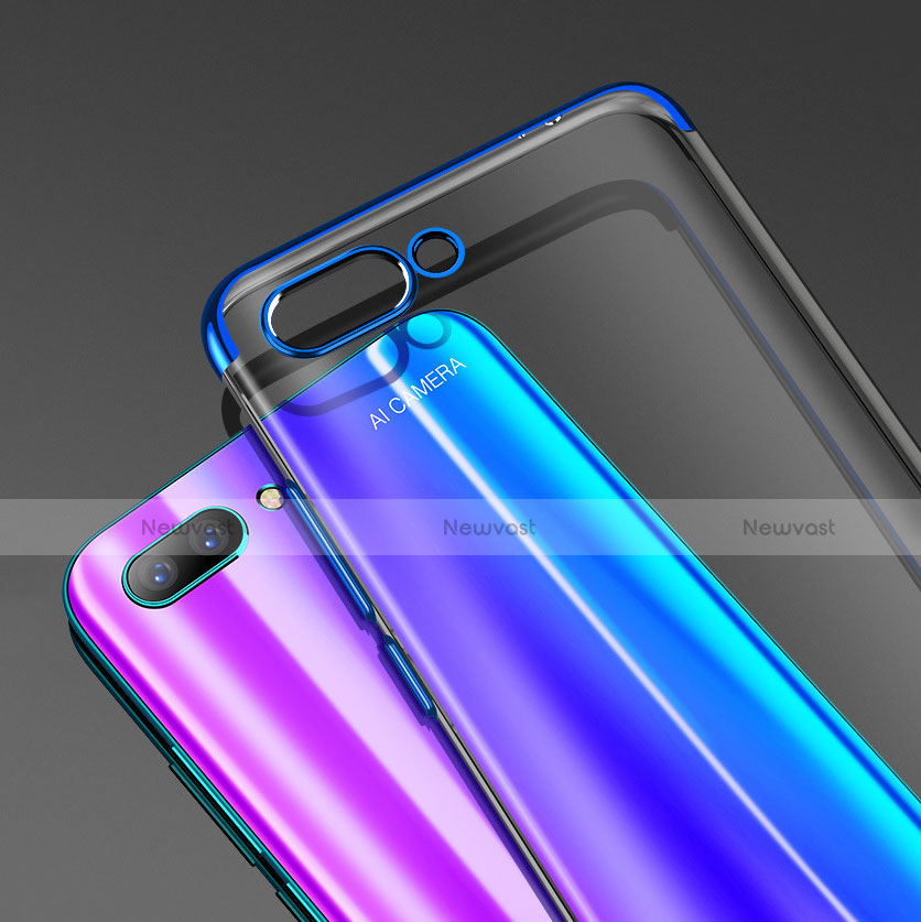 Ultra-thin Transparent TPU Soft Case T06 for Huawei Honor 10 Blue