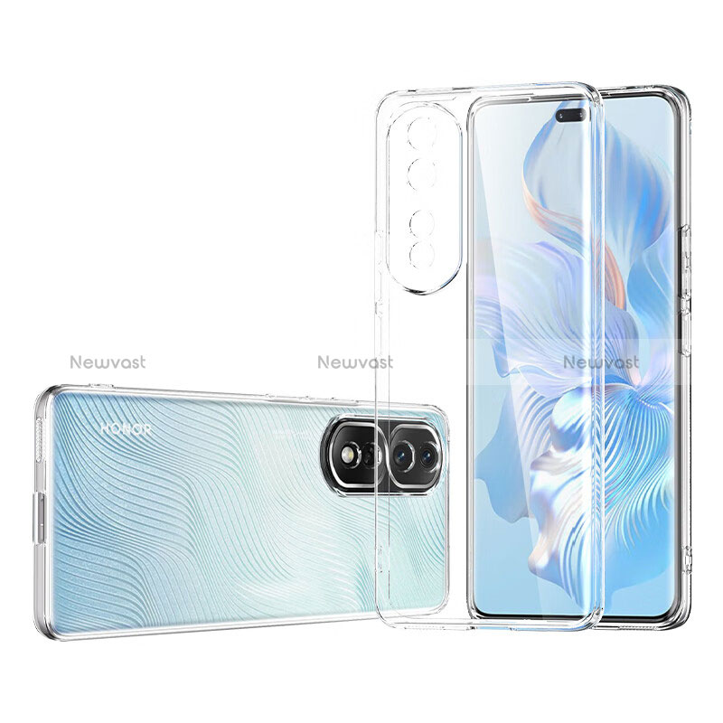 Ultra-thin Transparent TPU Soft Case T06 for Huawei Honor 80 Pro Flat 5G Clear