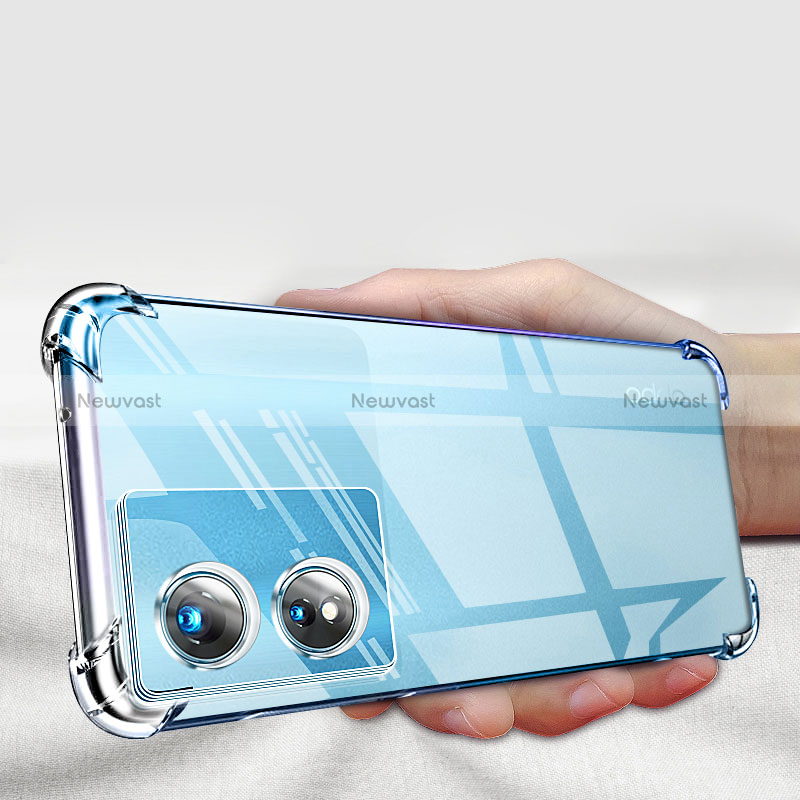 Ultra-thin Transparent TPU Soft Case T06 for Oppo A1 Pro 5G Clear