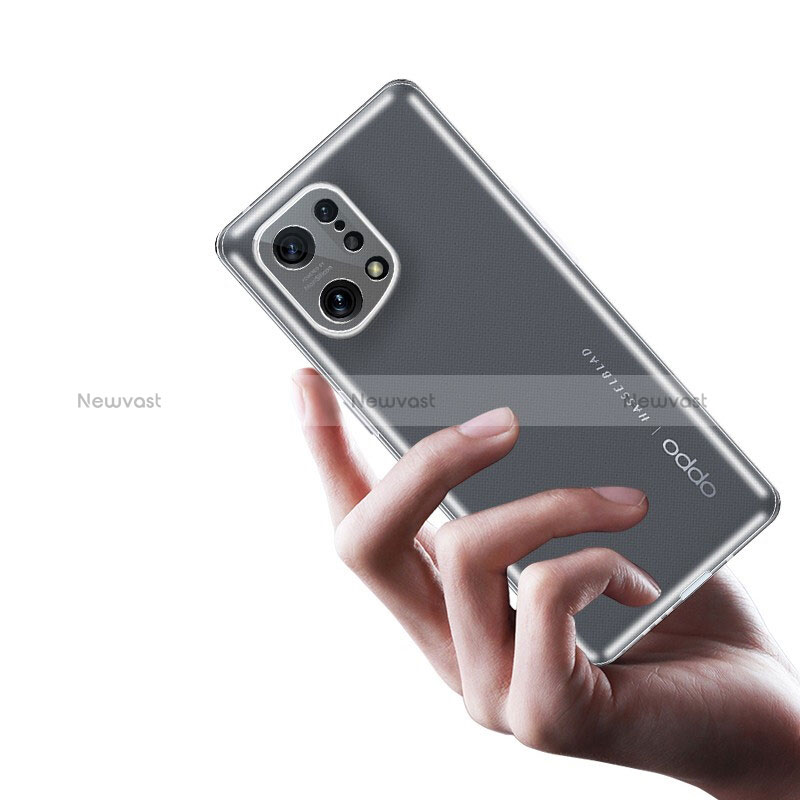 Ultra-thin Transparent TPU Soft Case T06 for Oppo Find X5 5G Clear