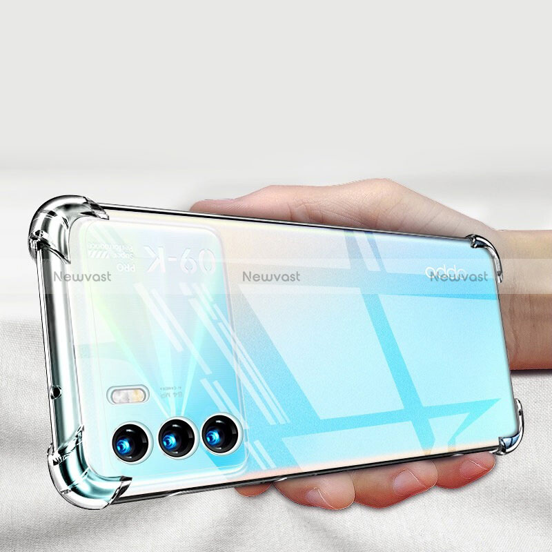 Ultra-thin Transparent TPU Soft Case T06 for Oppo K9 Pro 5G Clear