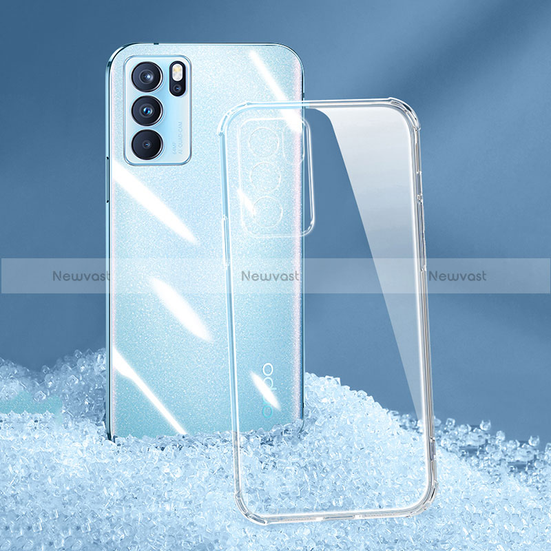 Ultra-thin Transparent TPU Soft Case T06 for Oppo Reno6 Pro 5G India Clear