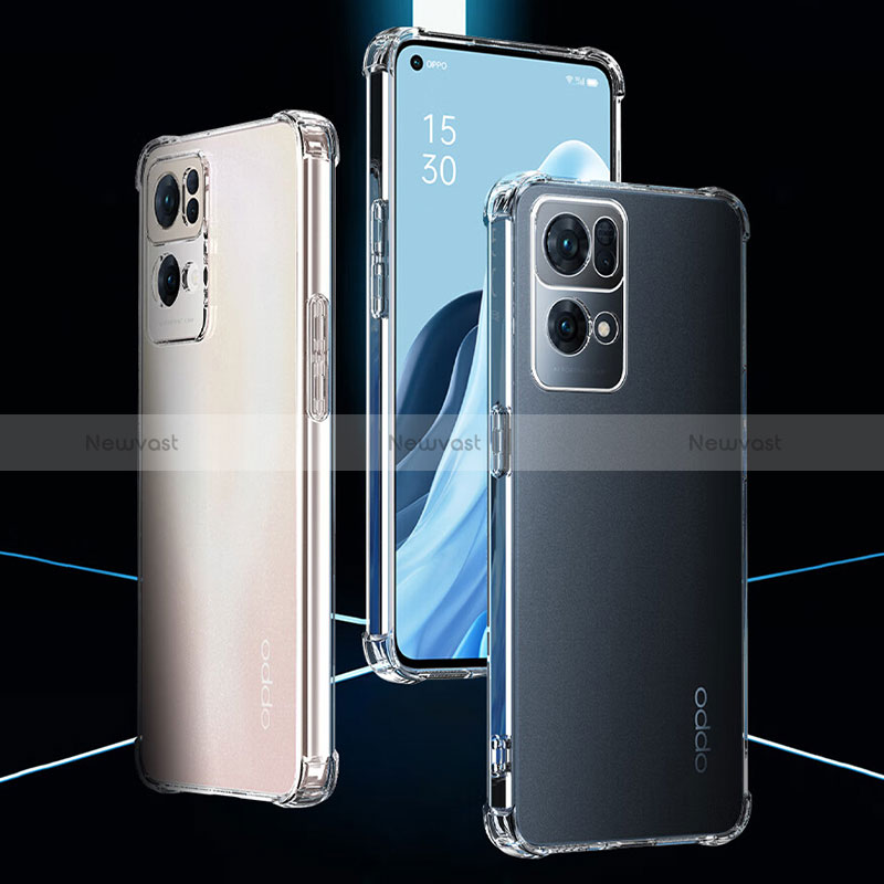 Ultra-thin Transparent TPU Soft Case T06 for Oppo Reno7 Pro 5G Clear