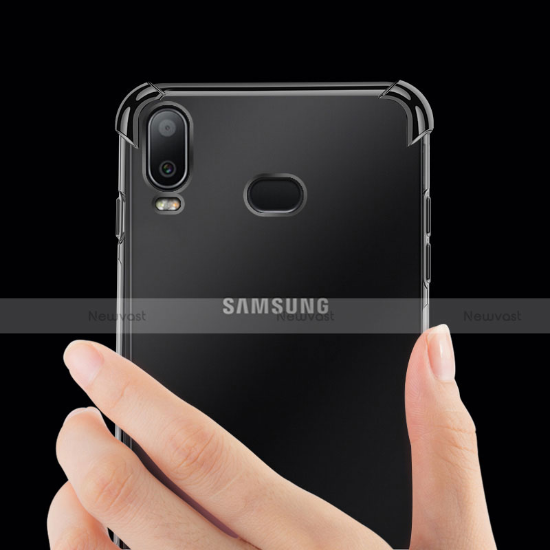 Ultra-thin Transparent TPU Soft Case T06 for Samsung Galaxy A6s Clear