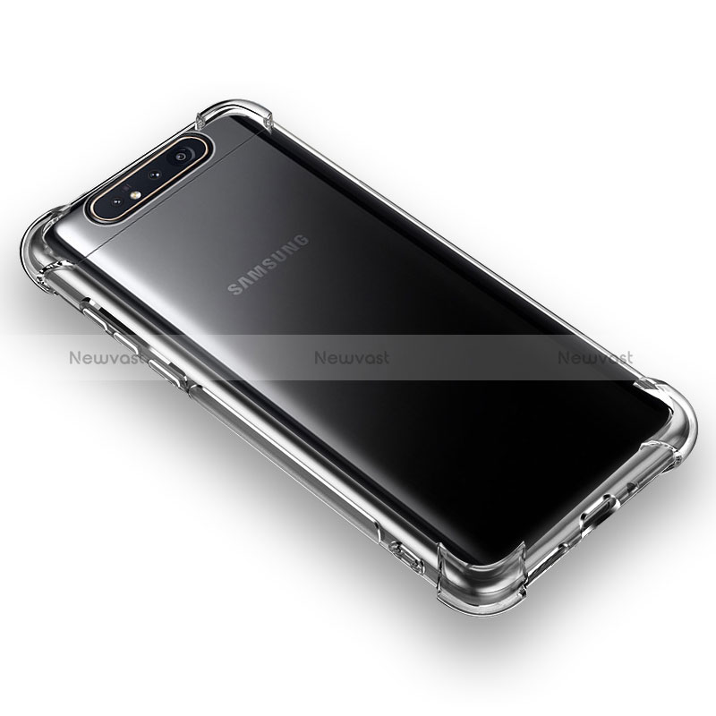 Ultra-thin Transparent TPU Soft Case T06 for Samsung Galaxy A80 Clear