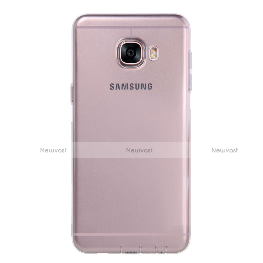 Ultra-thin Transparent TPU Soft Case T06 for Samsung Galaxy C5 SM-C5000 Gray