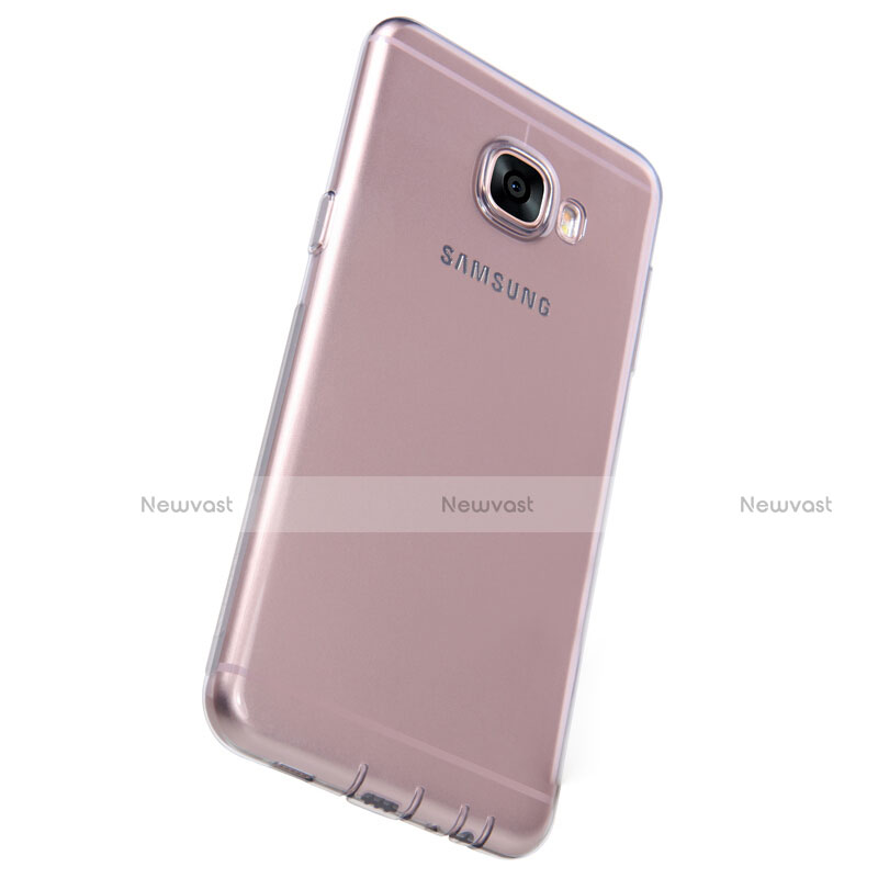 Ultra-thin Transparent TPU Soft Case T06 for Samsung Galaxy C5 SM-C5000 Gray