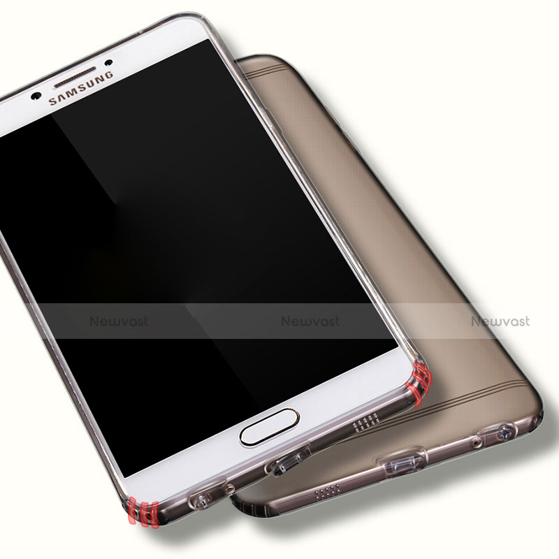 Ultra-thin Transparent TPU Soft Case T06 for Samsung Galaxy C7 Pro C7010 Gray