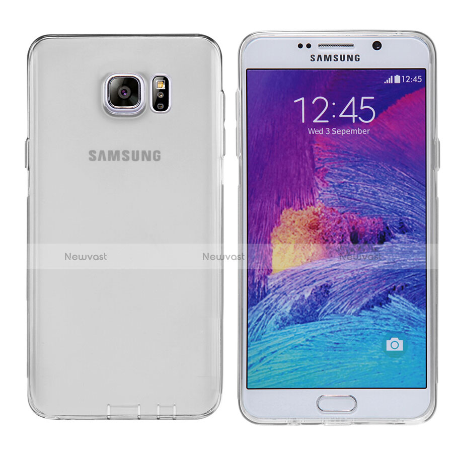 Ultra-thin Transparent TPU Soft Case T06 for Samsung Galaxy Note 5 N9200 N920 N920F Gray