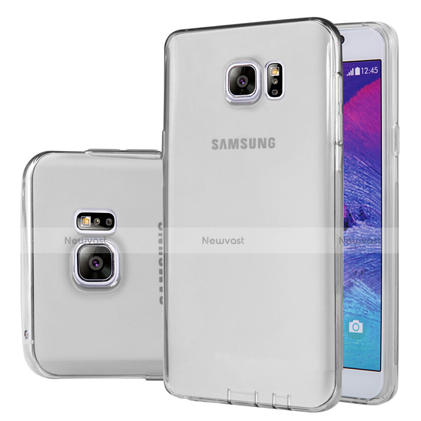 Ultra-thin Transparent TPU Soft Case T06 for Samsung Galaxy Note 5 N9200 N920 N920F Gray