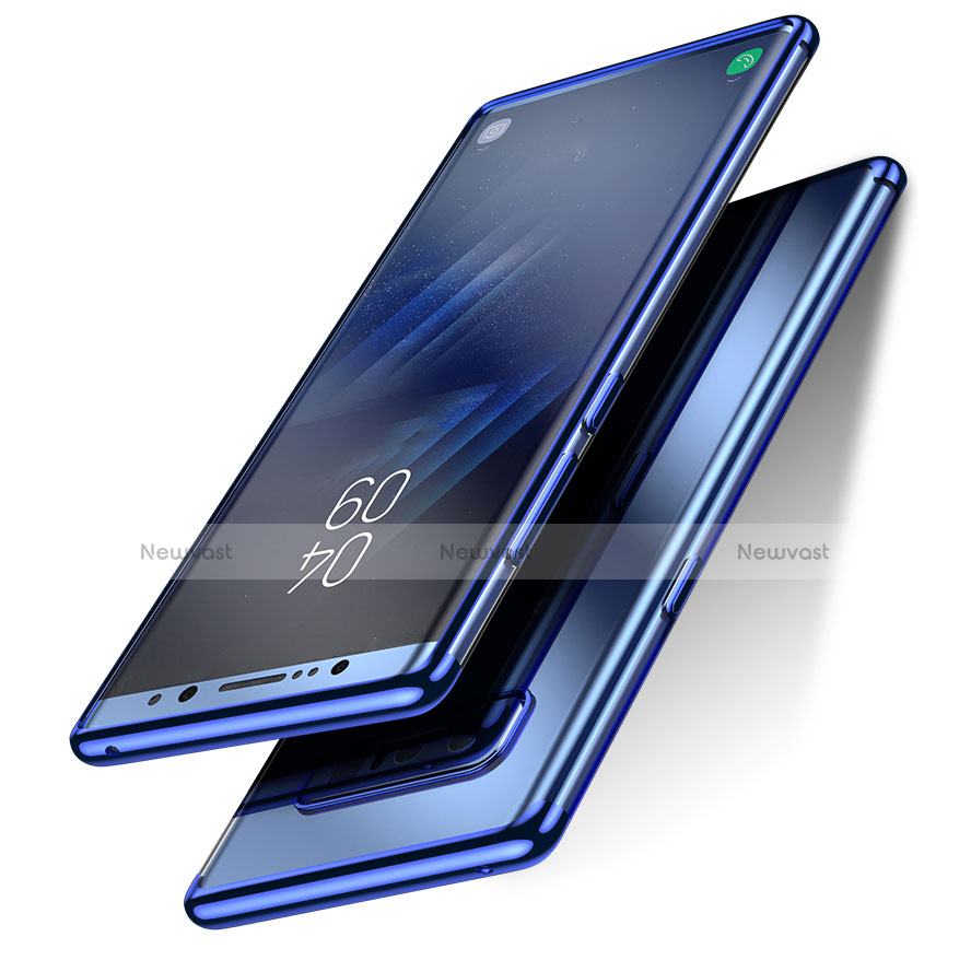 Ultra-thin Transparent TPU Soft Case T06 for Samsung Galaxy Note 8 Blue