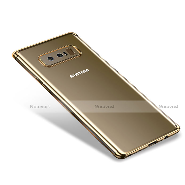 Ultra-thin Transparent TPU Soft Case T06 for Samsung Galaxy Note 8 Duos N950F Gold